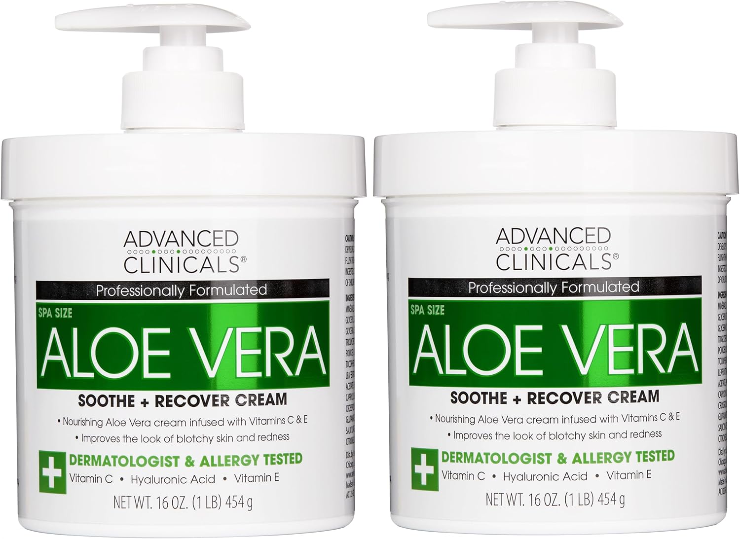 Advanced Clinicals Aloe Vera Cream. Aloe Vera With Vitamin C, Hyaluron –  BuyBuzzDeals